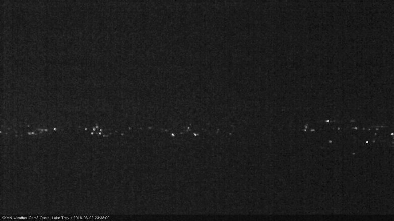Lake Travis webcam, June 2, 2018 10:40 PM CT