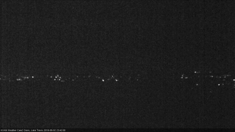 Lake Travis webcam, June 2, 2018 10:45 PM CT