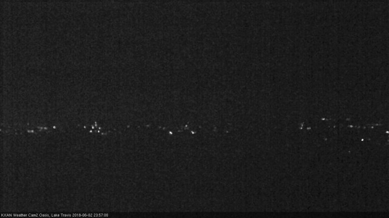 Lake Travis webcam, June 2, 2018 11:00 PM CT