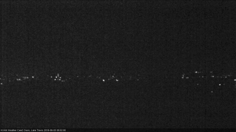 Lake Travis webcam, June 2, 2018 11:05 PM CT