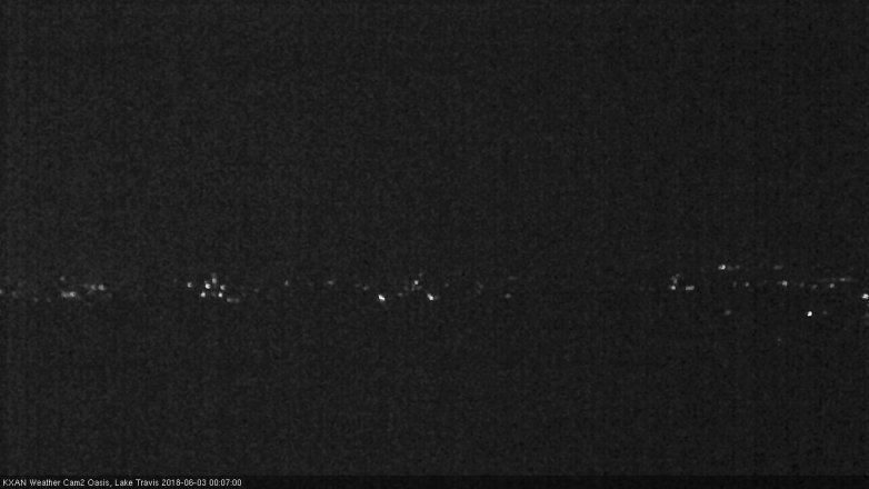 Lake Travis webcam, June 2, 2018 11:10 PM CT