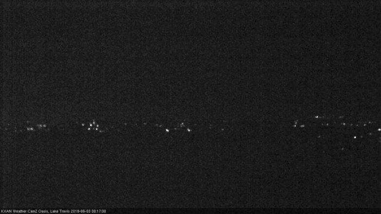 Lake Travis webcam, June 2, 2018 11:20 PM CT