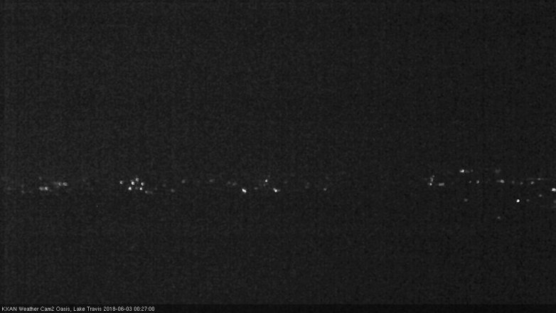 Lake Travis webcam, June 2, 2018 11:30 PM CT