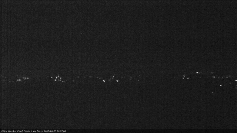 Lake Travis webcam, June 2, 2018 11:40 PM CT