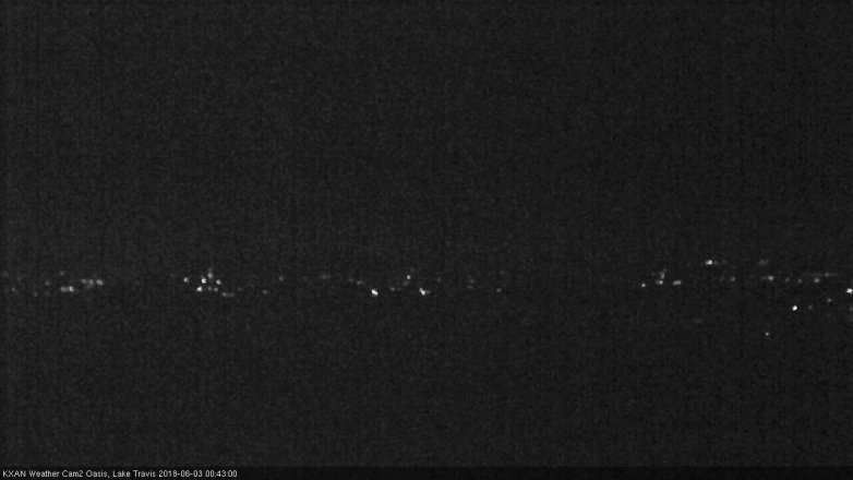 Lake Travis webcam, June 2, 2018 11:45 PM CT