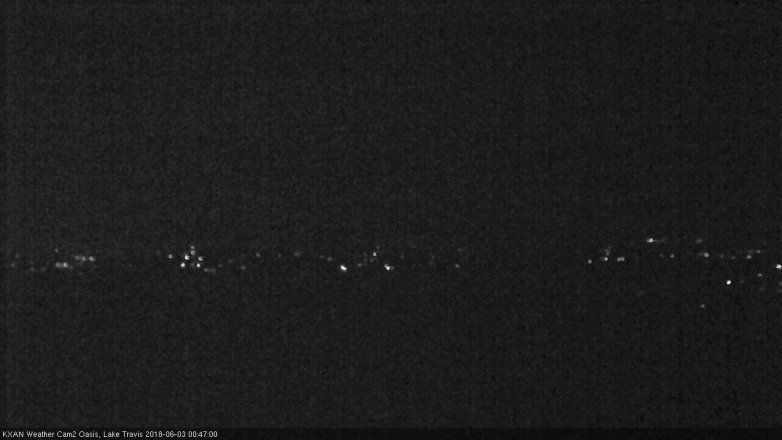 Lake Travis webcam, June 2, 2018 11:50 PM CT