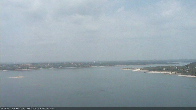 Lake Travis webcam, June 3, 2018 9:00 AM CT