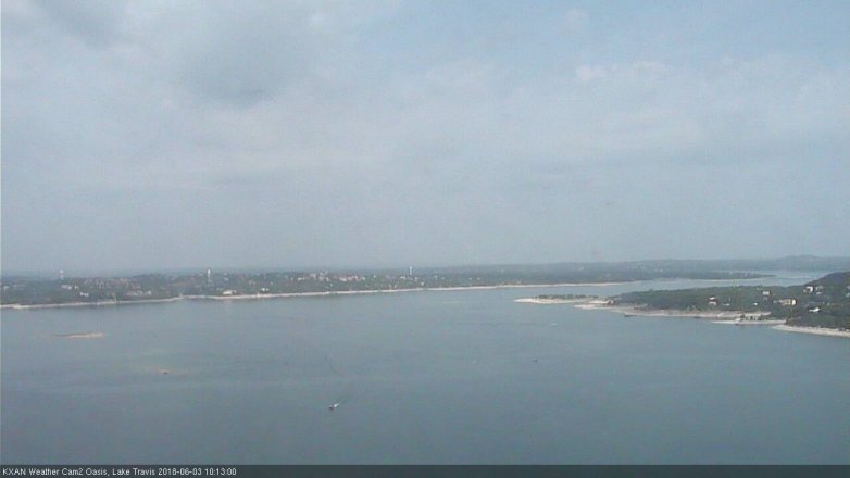 Lake Travis webcam, June 3, 2018 9:15 AM CT