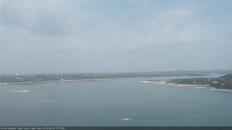 Lake Travis webcam, June 3, 2018 9:20 AM CT