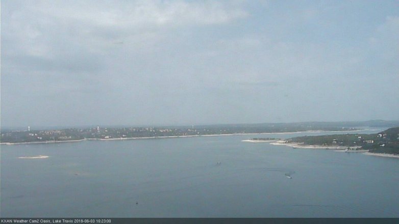 Lake Travis webcam, June 3, 2018 9:25 AM CT