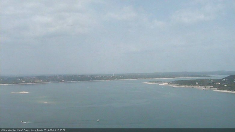 Lake Travis webcam, June 3, 2018 9:35 AM CT