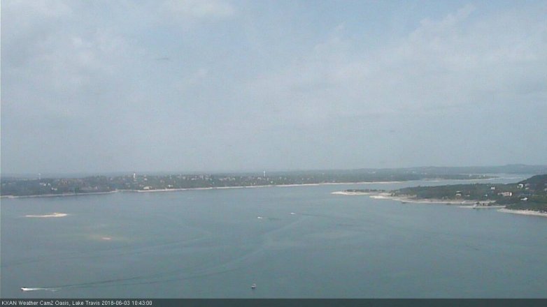 Lake Travis webcam, June 3, 2018 9:45 AM CT