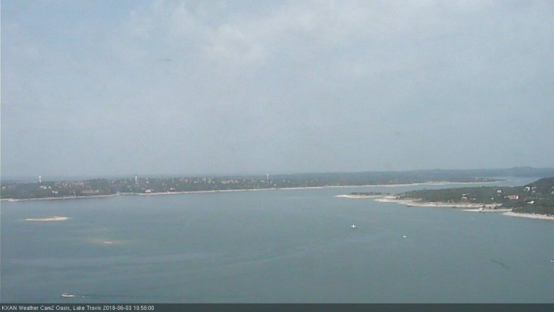 Lake Travis webcam, June 3, 2018 10:00 AM CT