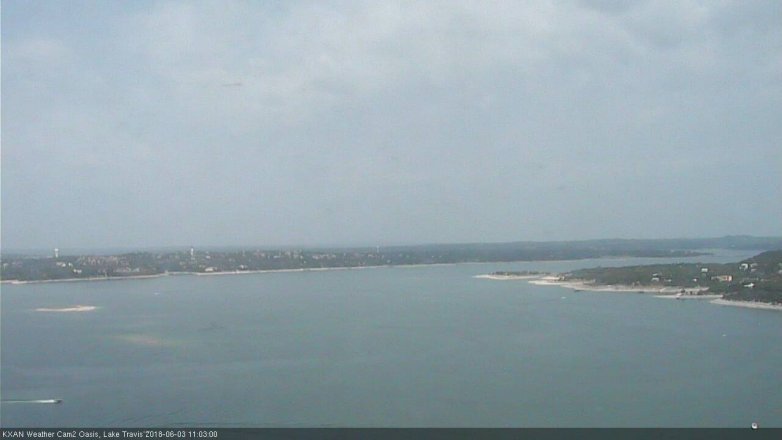Lake Travis webcam, June 3, 2018 10:05 AM CT
