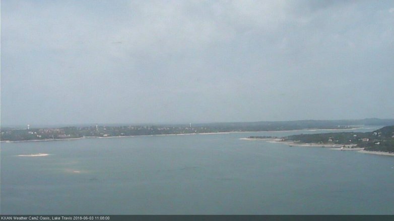 Lake Travis webcam, June 3, 2018 10:10 AM CT