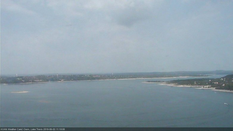 Lake Travis webcam, June 3, 2018 10:20 AM CT