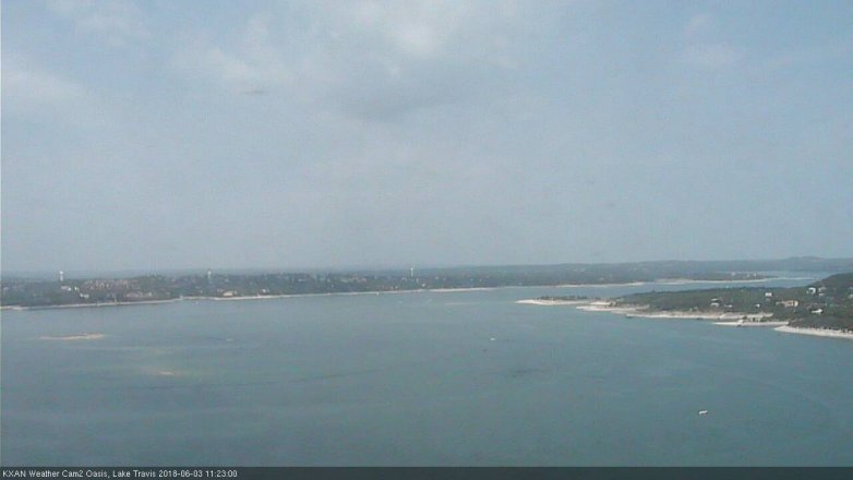 Lake Travis webcam, June 3, 2018 10:25 AM CT