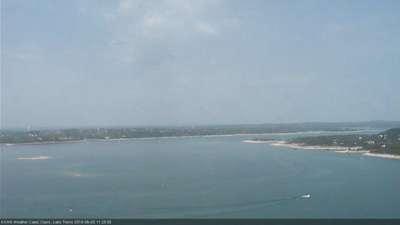 Lake Travis webcam, June 3, 2018 10:30 AM CT