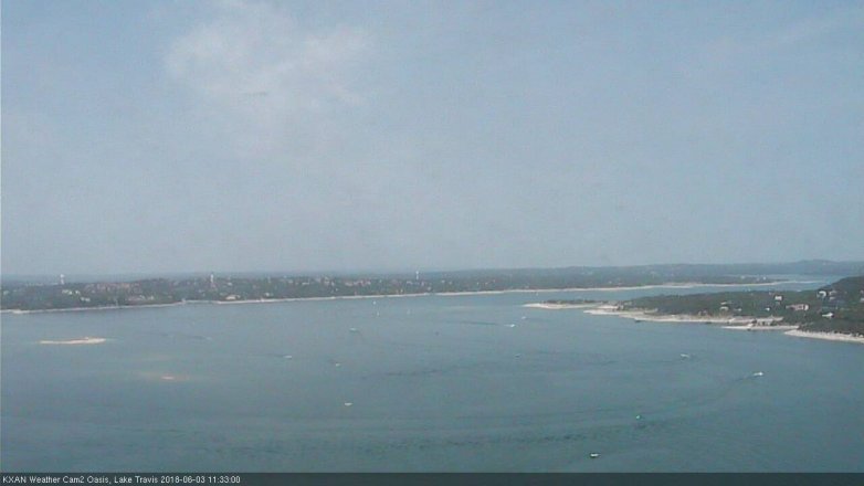 Lake Travis webcam, June 3, 2018 10:35 AM CT
