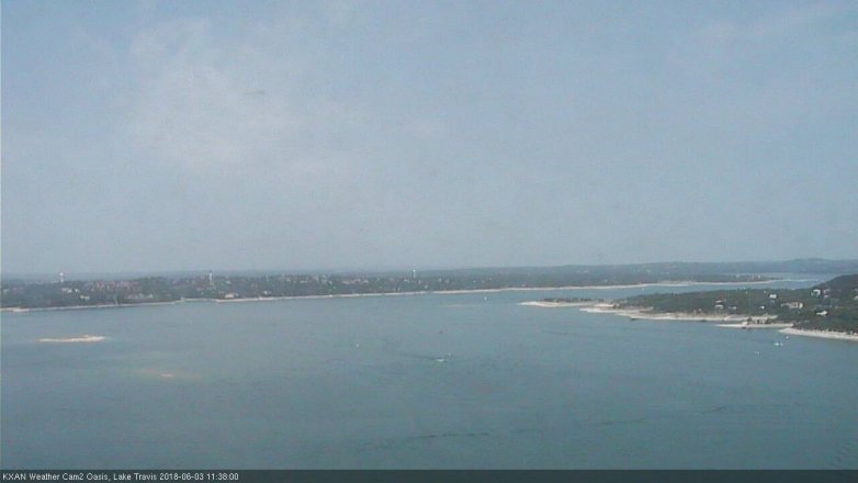Lake Travis webcam, June 3, 2018 10:40 AM CT