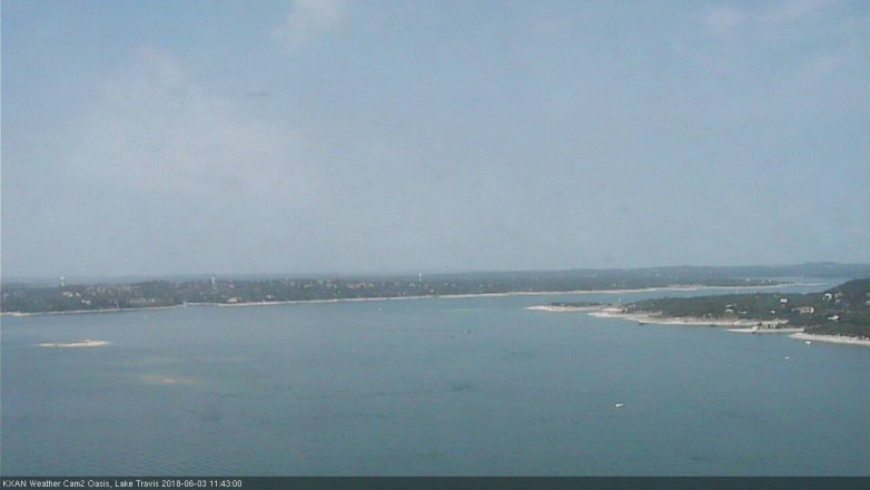 Lake Travis webcam, June 3, 2018 10:45 AM CT