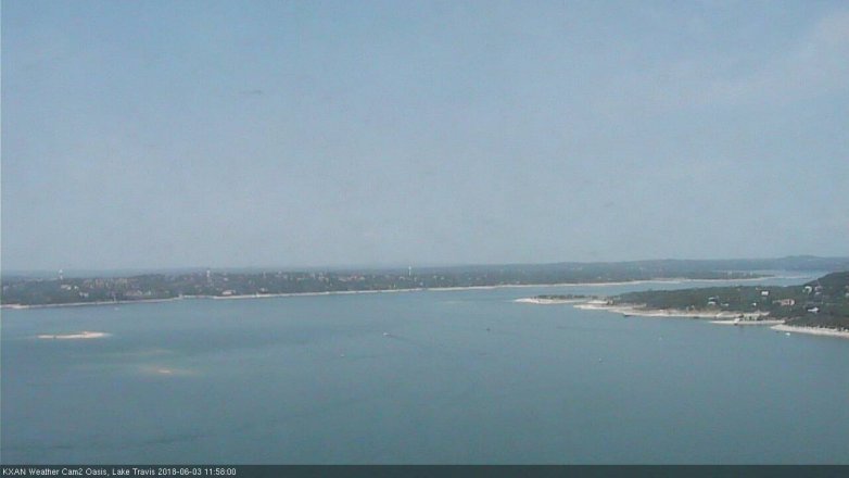 Lake Travis webcam, June 3, 2018 11:00 AM CT