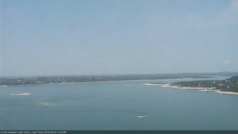 Lake Travis webcam, June 3, 2018 11:05 AM CT