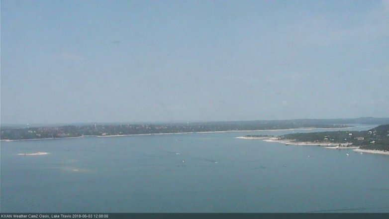 Lake Travis webcam, June 3, 2018 11:10 AM CT