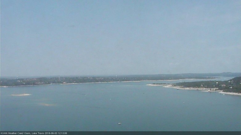 Lake Travis webcam, June 3, 2018 11:15 AM CT