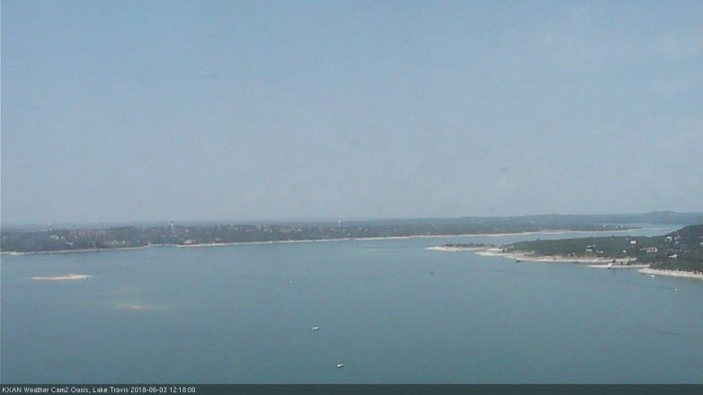 Lake Travis webcam, June 3, 2018 11:20 AM CT