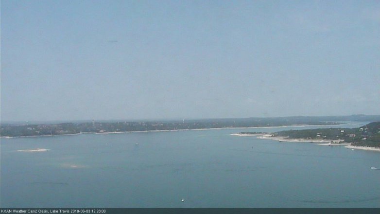 Lake Travis webcam, June 3, 2018 11:30 AM CT