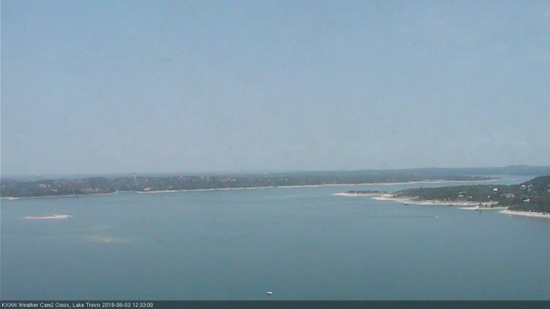 Lake Travis webcam, June 3, 2018 11:35 AM CT