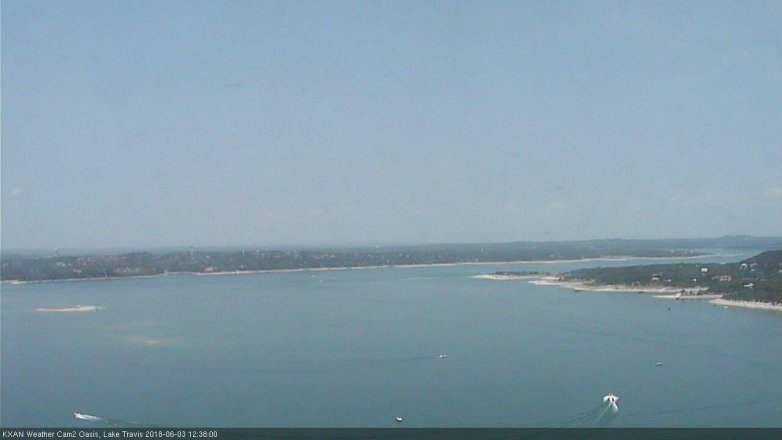 Lake Travis webcam, June 3, 2018 11:40 AM CT