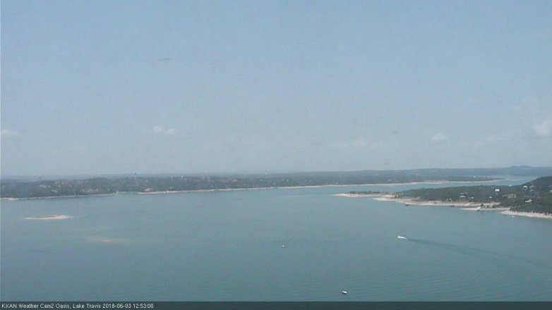 Lake Travis webcam, June 3, 2018 11:55 AM CT