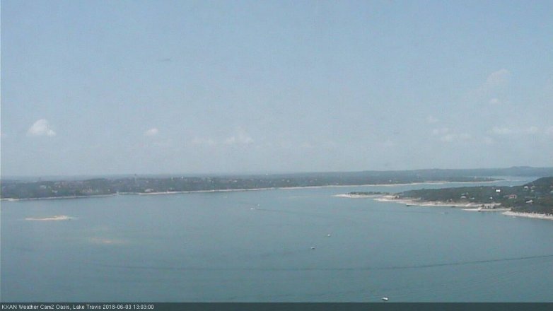 Lake Travis webcam, June 3, 2018 12:05 PM CT
