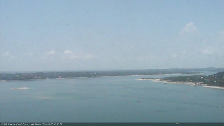 Lake Travis webcam, June 3, 2018 12:15 PM CT