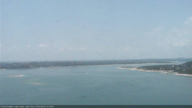 Lake Travis webcam, June 3, 2018 12:20 PM CT