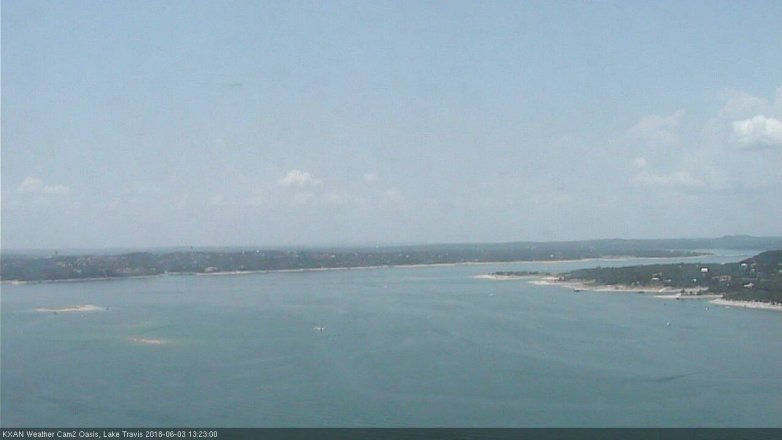 Lake Travis webcam, June 3, 2018 12:25 PM CT