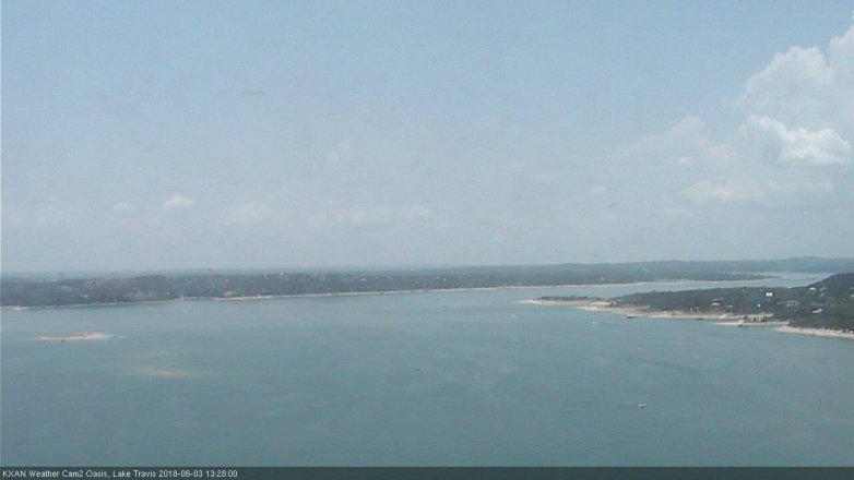 Lake Travis webcam, June 3, 2018 12:30 PM CT