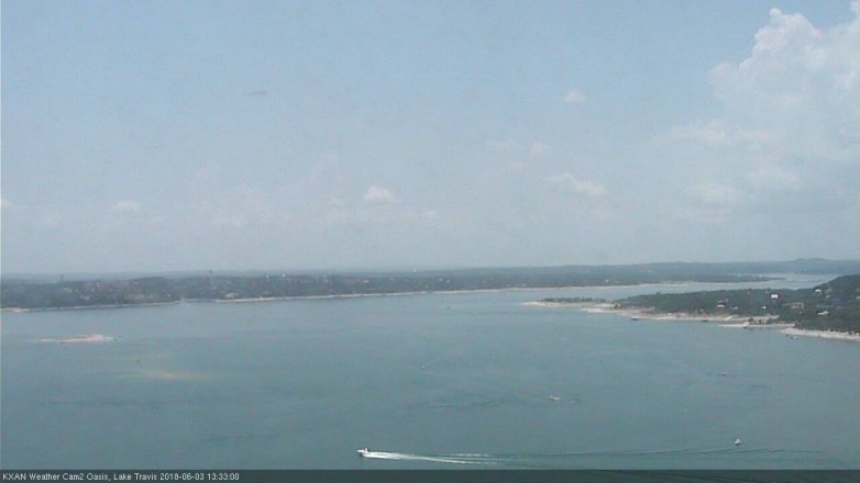 Lake Travis webcam, June 3, 2018 12:35 PM CT