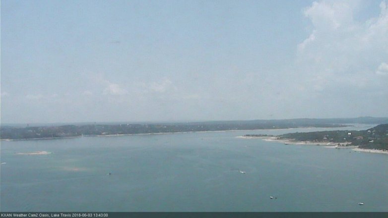 Lake Travis webcam, June 3, 2018 12:45 PM CT