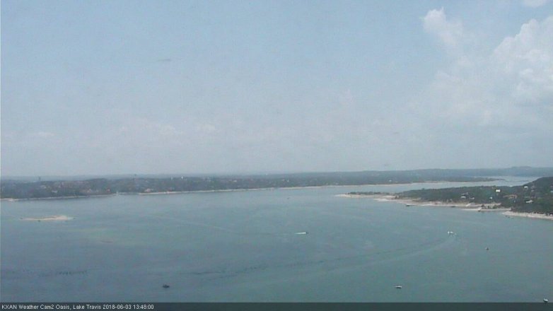 Lake Travis webcam, June 3, 2018 12:50 PM CT