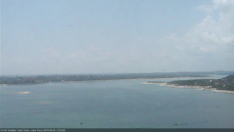 Lake Travis webcam, June 3, 2018 12:55 PM CT