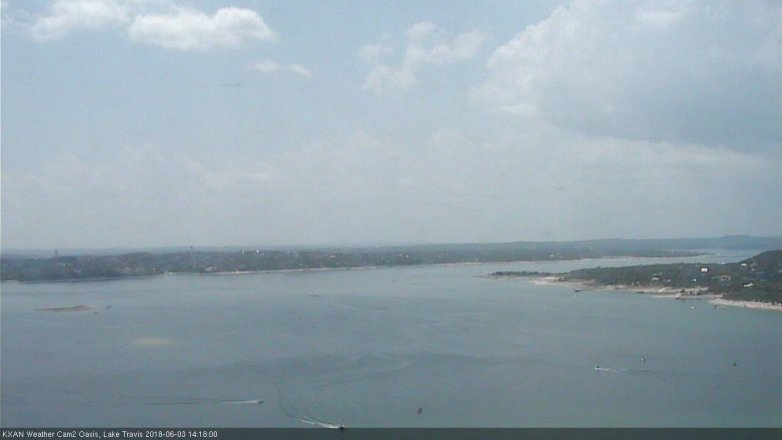 Lake Travis webcam, June 3, 2018 1:20 PM CT