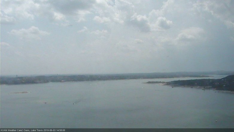 Lake Travis webcam, June 3, 2018 2:00 PM CT