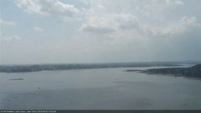Lake Travis webcam, June 3, 2018 2:05 PM CT
