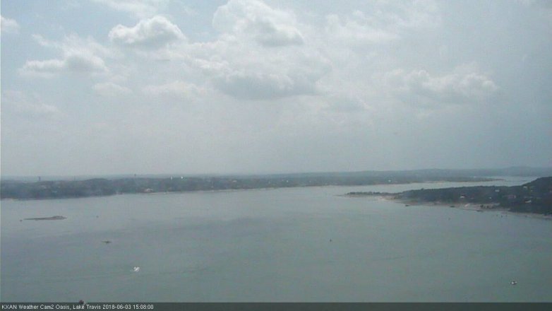 Lake Travis webcam, June 3, 2018 2:10 PM CT