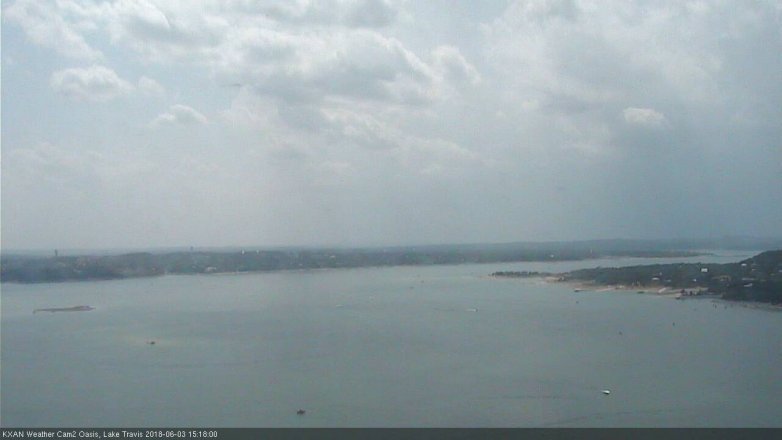 Lake Travis webcam, June 3, 2018 2:20 PM CT
