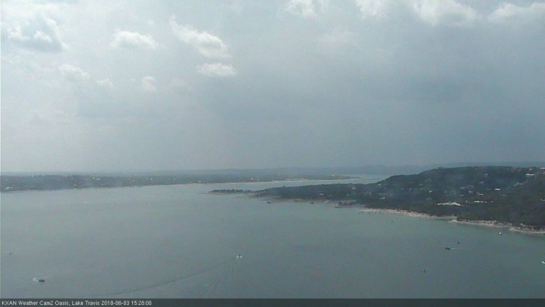 Lake Travis webcam, June 3, 2018 2:30 PM CT