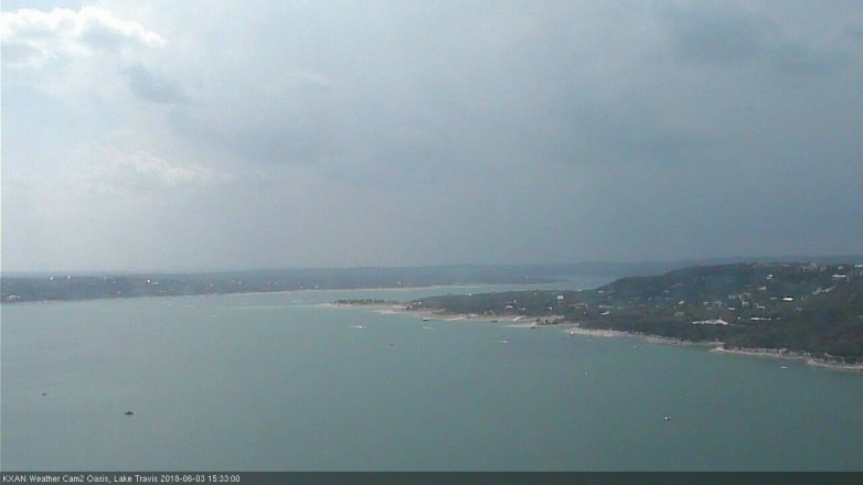 Lake Travis webcam, June 3, 2018 2:35 PM CT